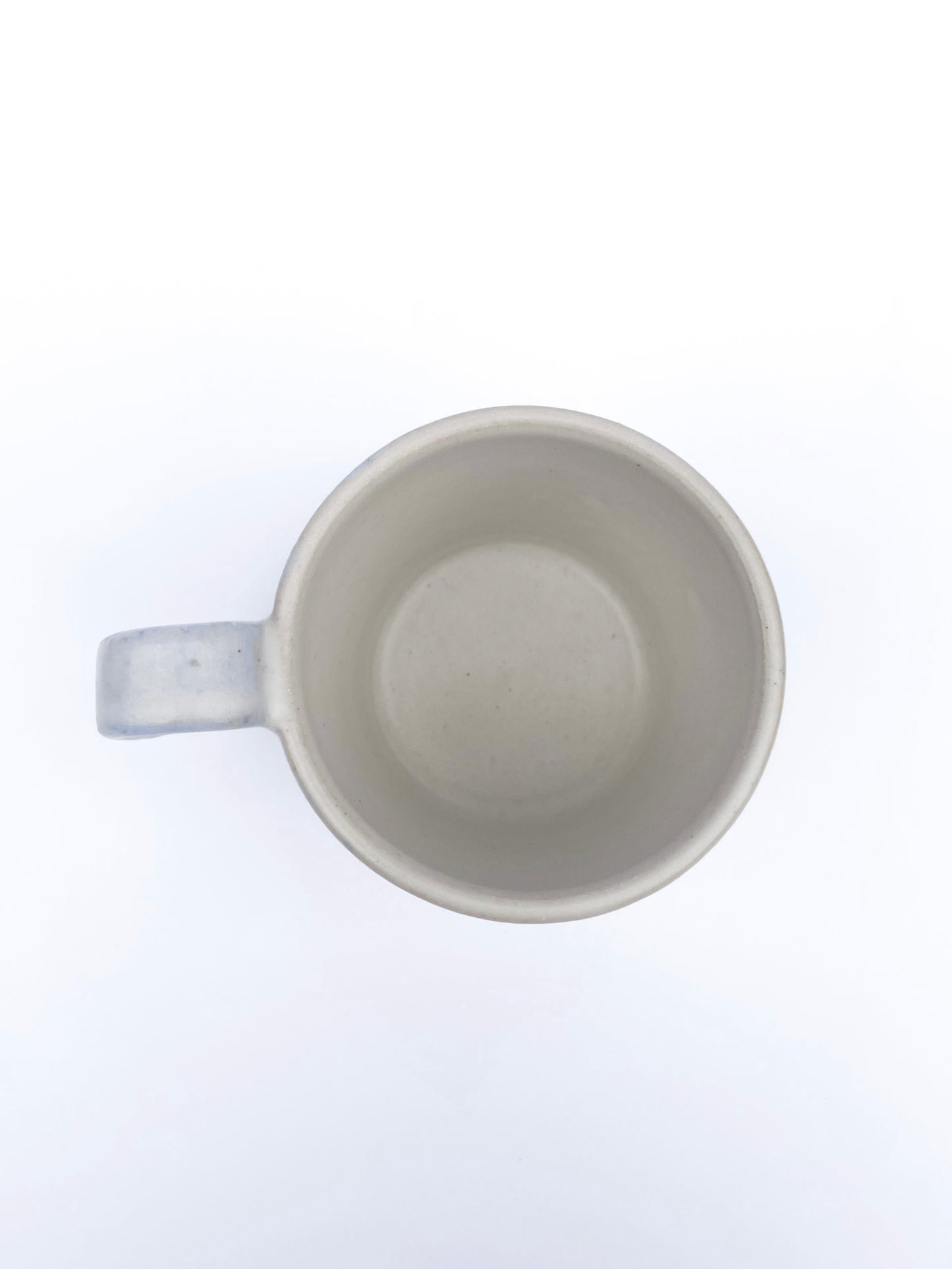 White/Blue Dabble Mug with a Handle | Medium (250 ml)