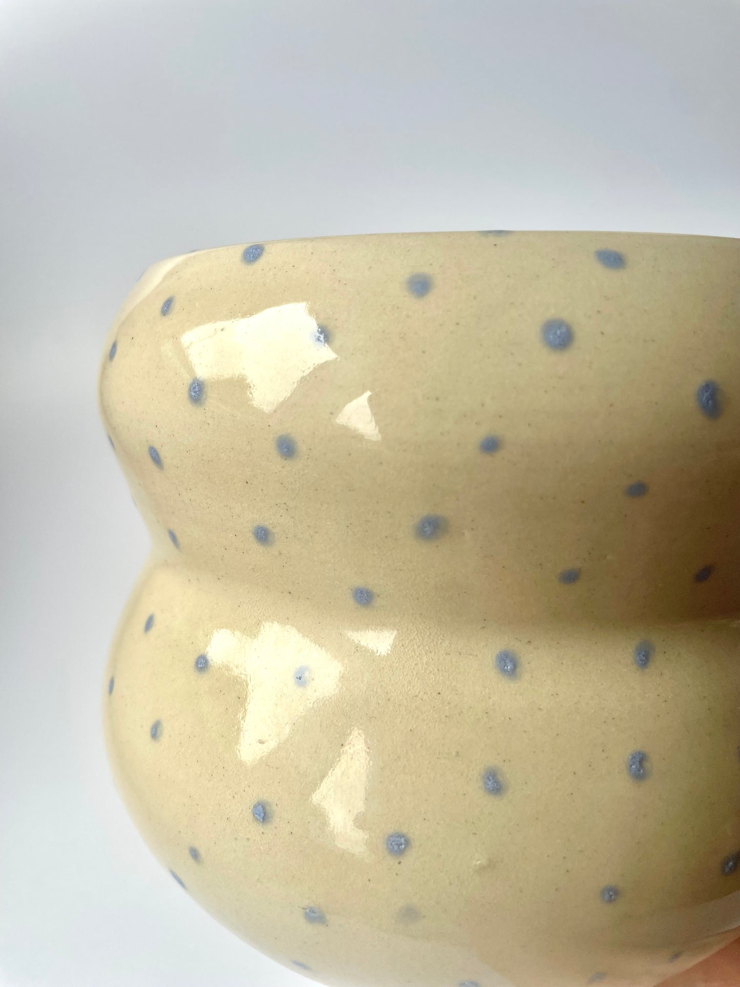 Blue Dots Bubble Vase | Medium