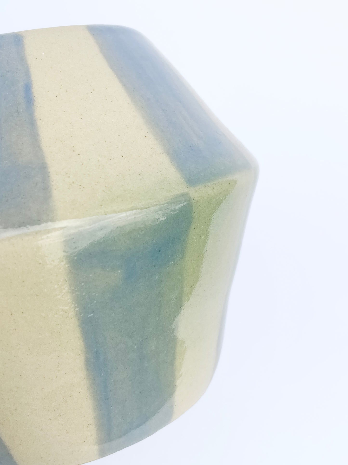 Angular Blue Pattern Vase | Medium | Seconds (-30%)