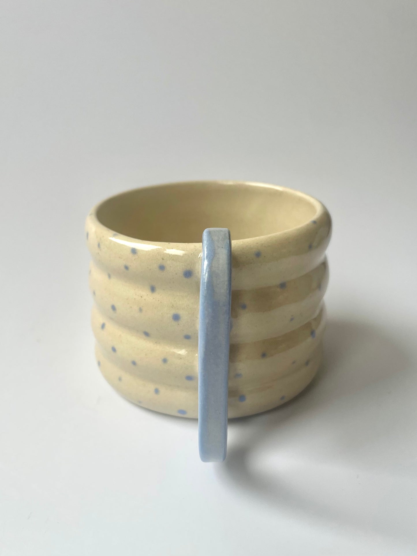 Blue Dots Bubble Mug with a Handle | Large (260 ml)