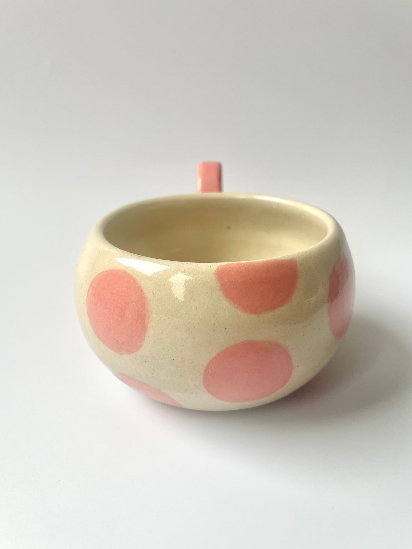 Pink Dot Mug with a Handle | Large (270 ml)