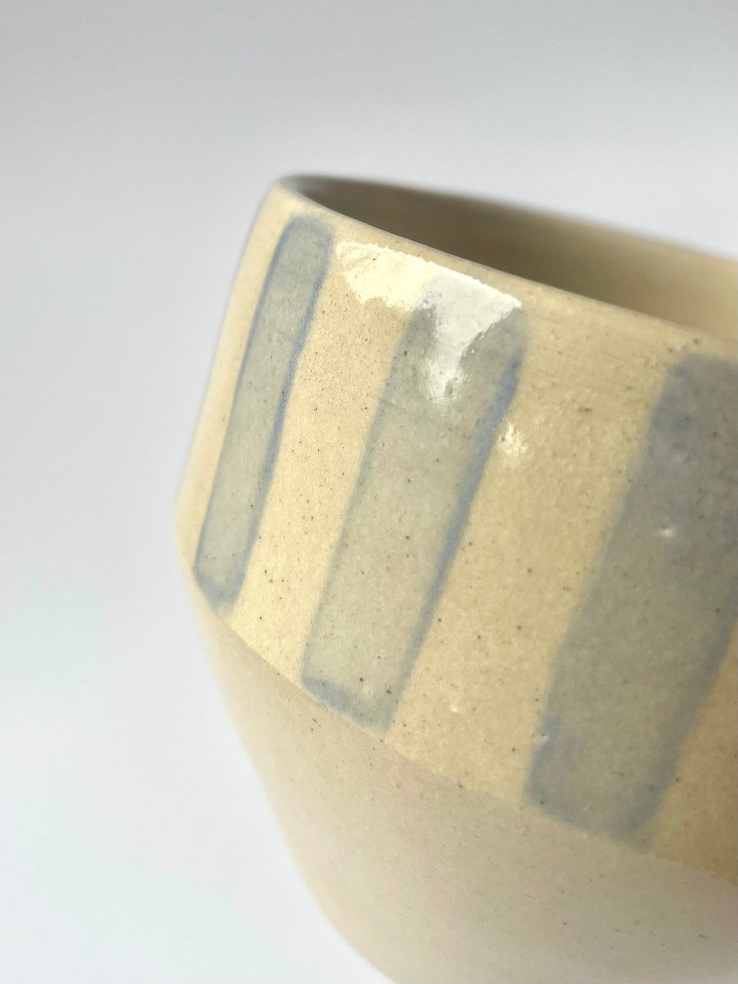 Blue Stripe Pot | Large (370 ml)