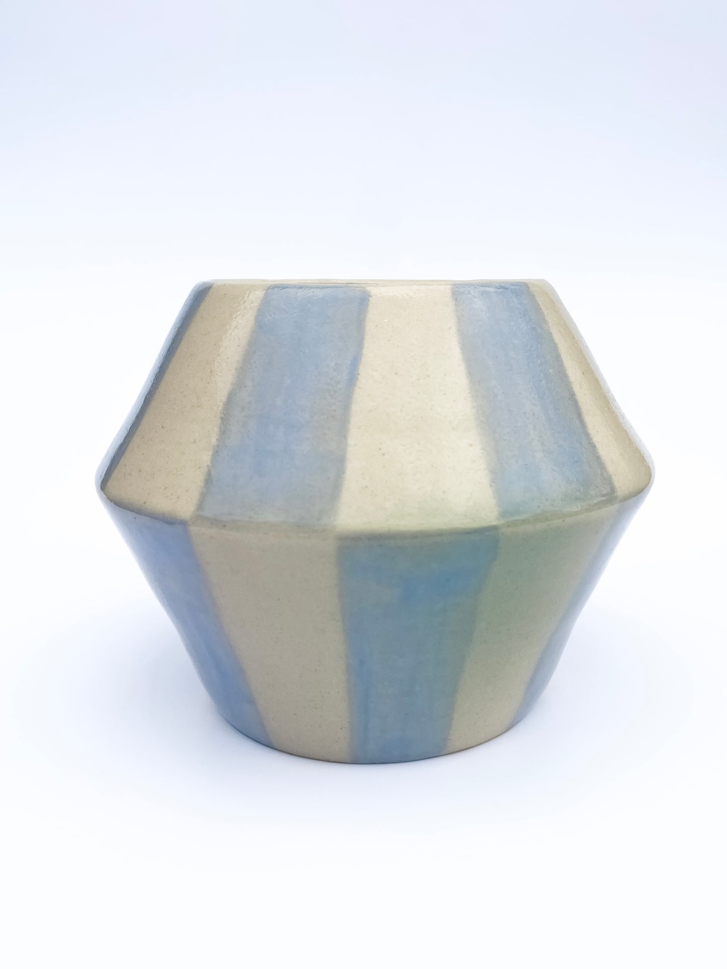 Angular Blue Pattern Vase | Medium | Seconds (-30%)