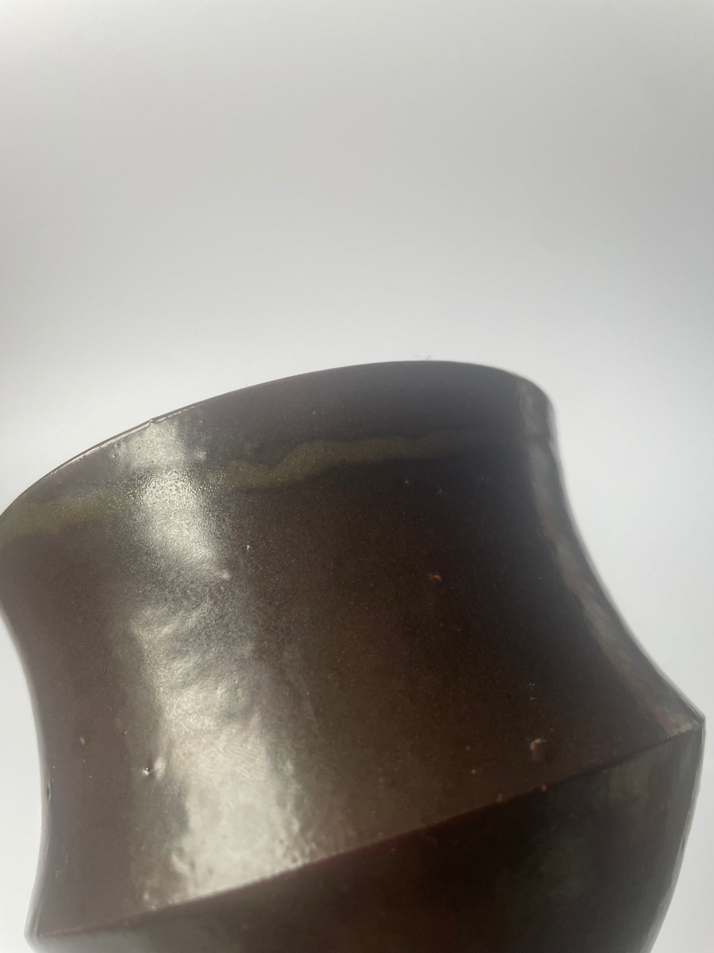 Black/Brown Angular Pot | Large (340 ml)