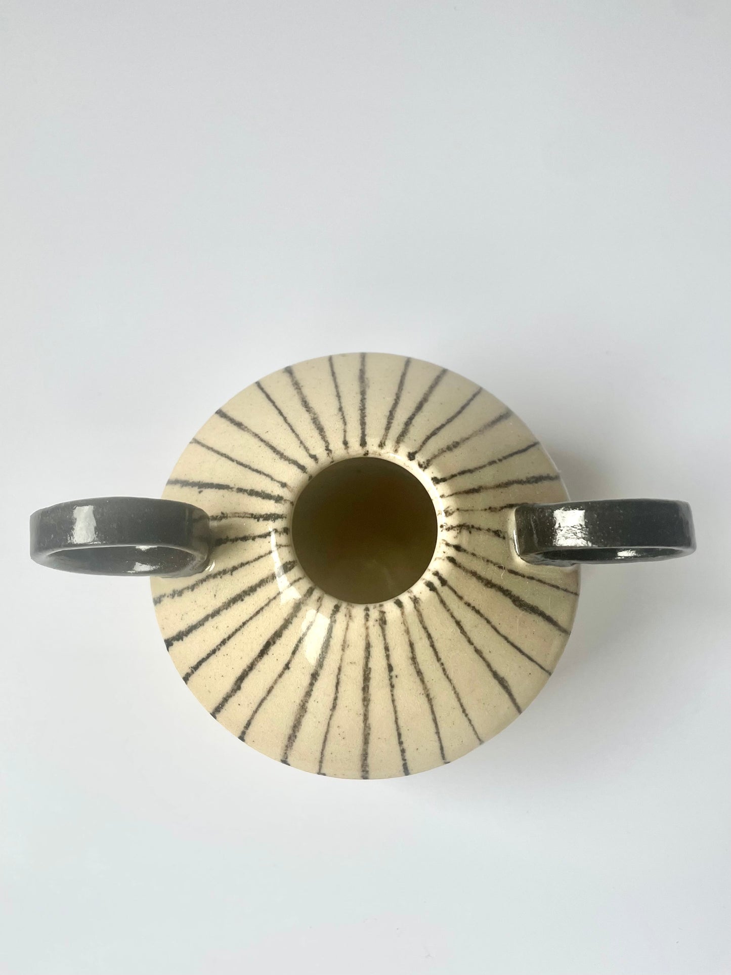 Striped Angular Vase with Handles | Seconds (-20%)