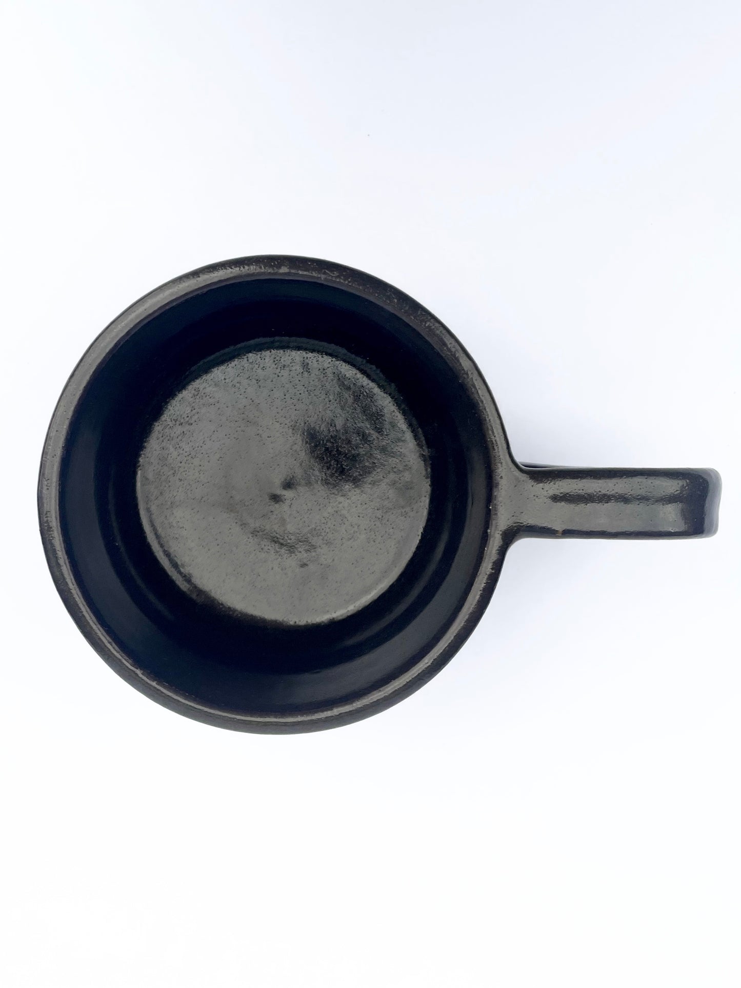 Wide Black Mug with a Handle | Medium (200 ml) | Seconds (-30%)