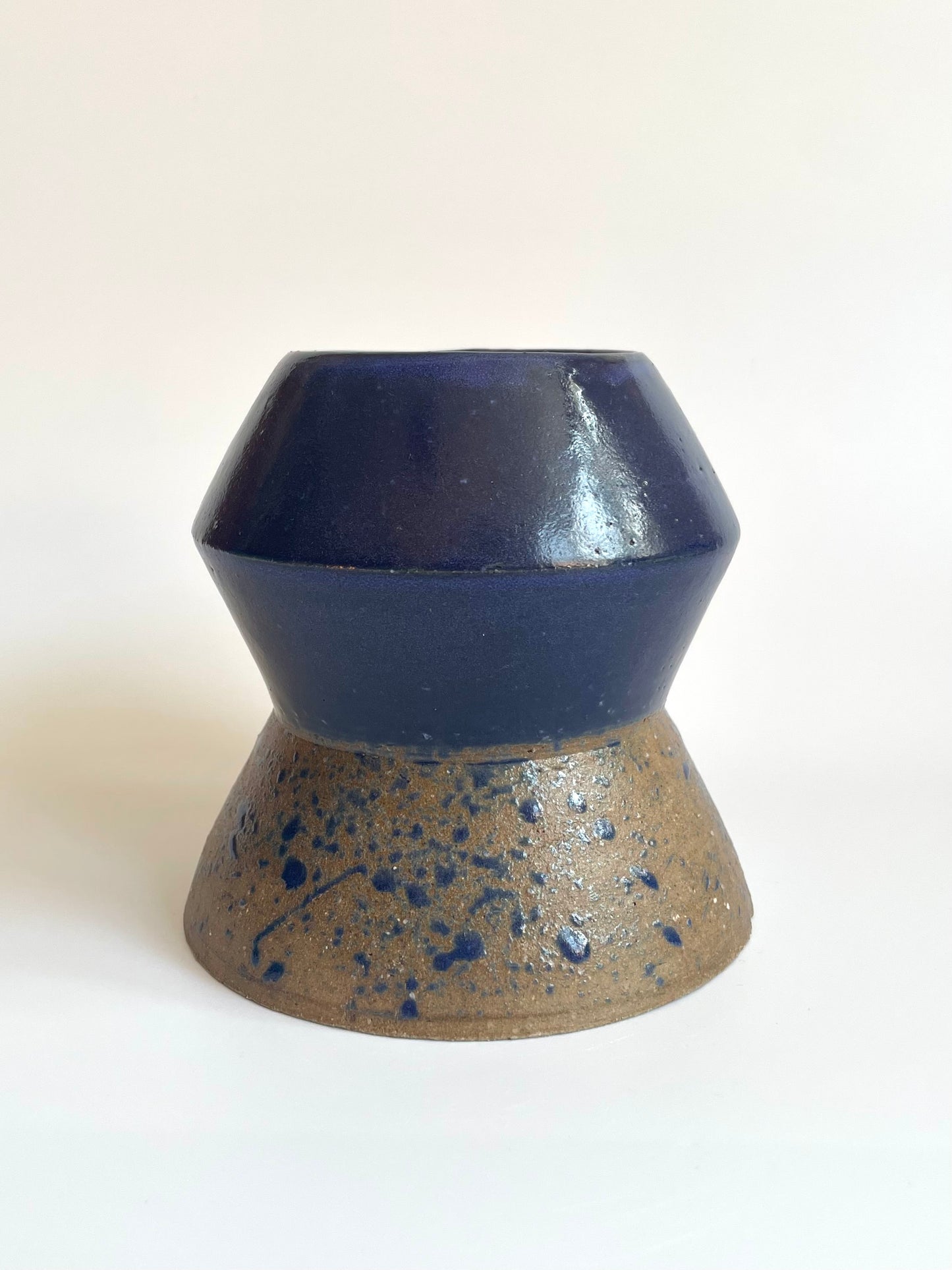 Half-Glazed Angular Vase | Medium | Oldies (-40%)