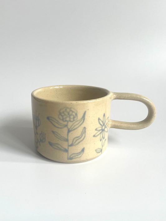 Floral Mug with a Handle | Medium (300 ml)