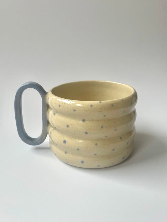Blue Dots Bubble Mug with a Handle | Large (260 ml)