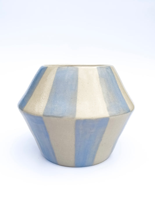 Angular Blue Pattern Vase | Medium | Seconds (-30%)