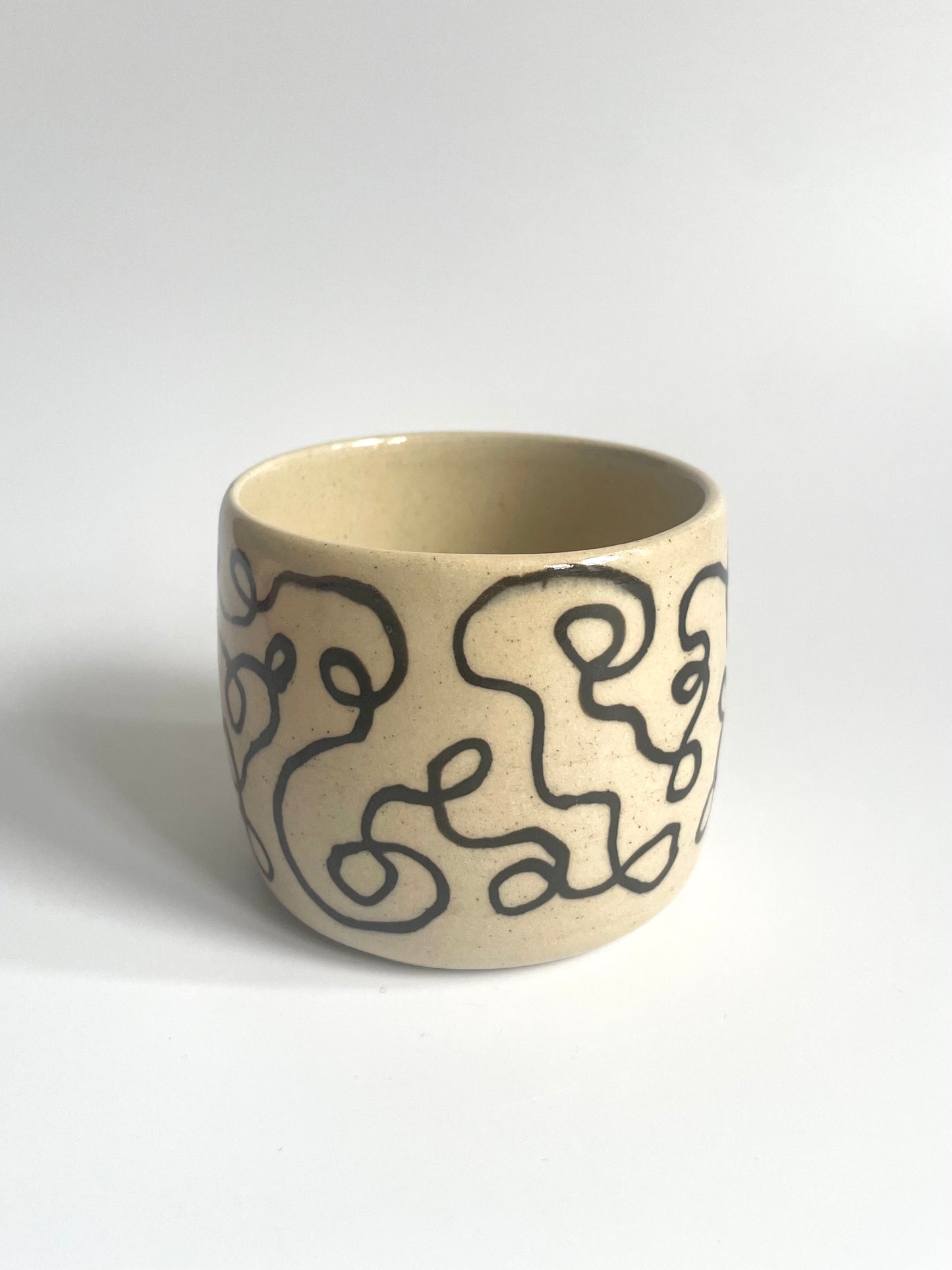 Black Squiggle Mug | Medium (200 ml)