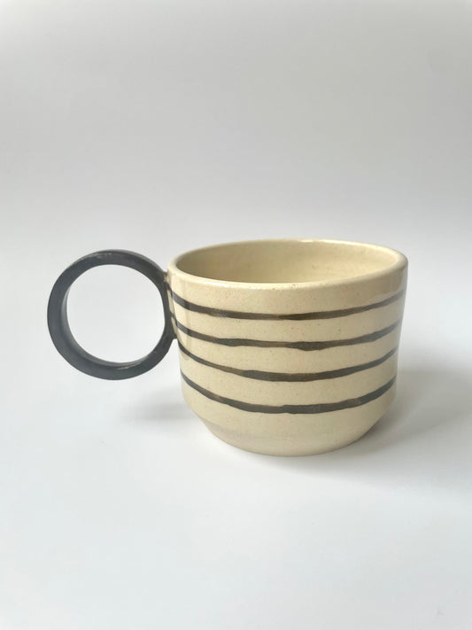 Striped Mug with a Handle | Large (290 ml) | Seconds (-30%)