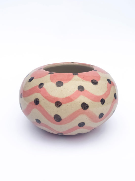 Patterned Round Vase | Medium | Seconds (-20%)