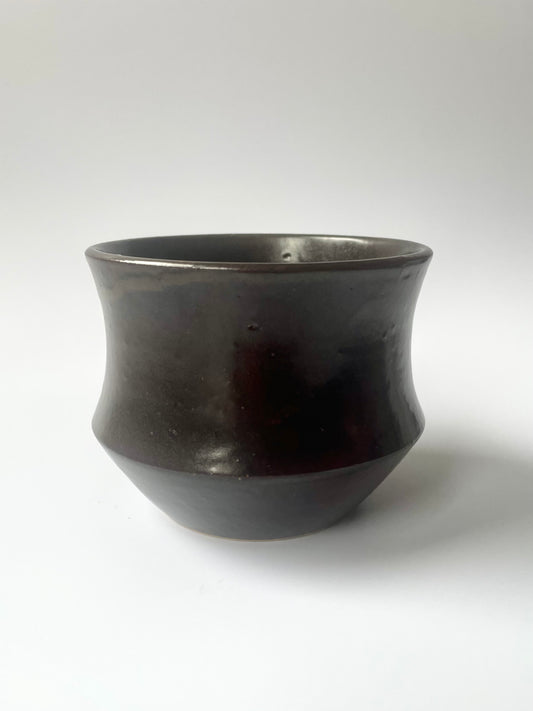 Black/Brown Angular Pot | Large (340 ml)