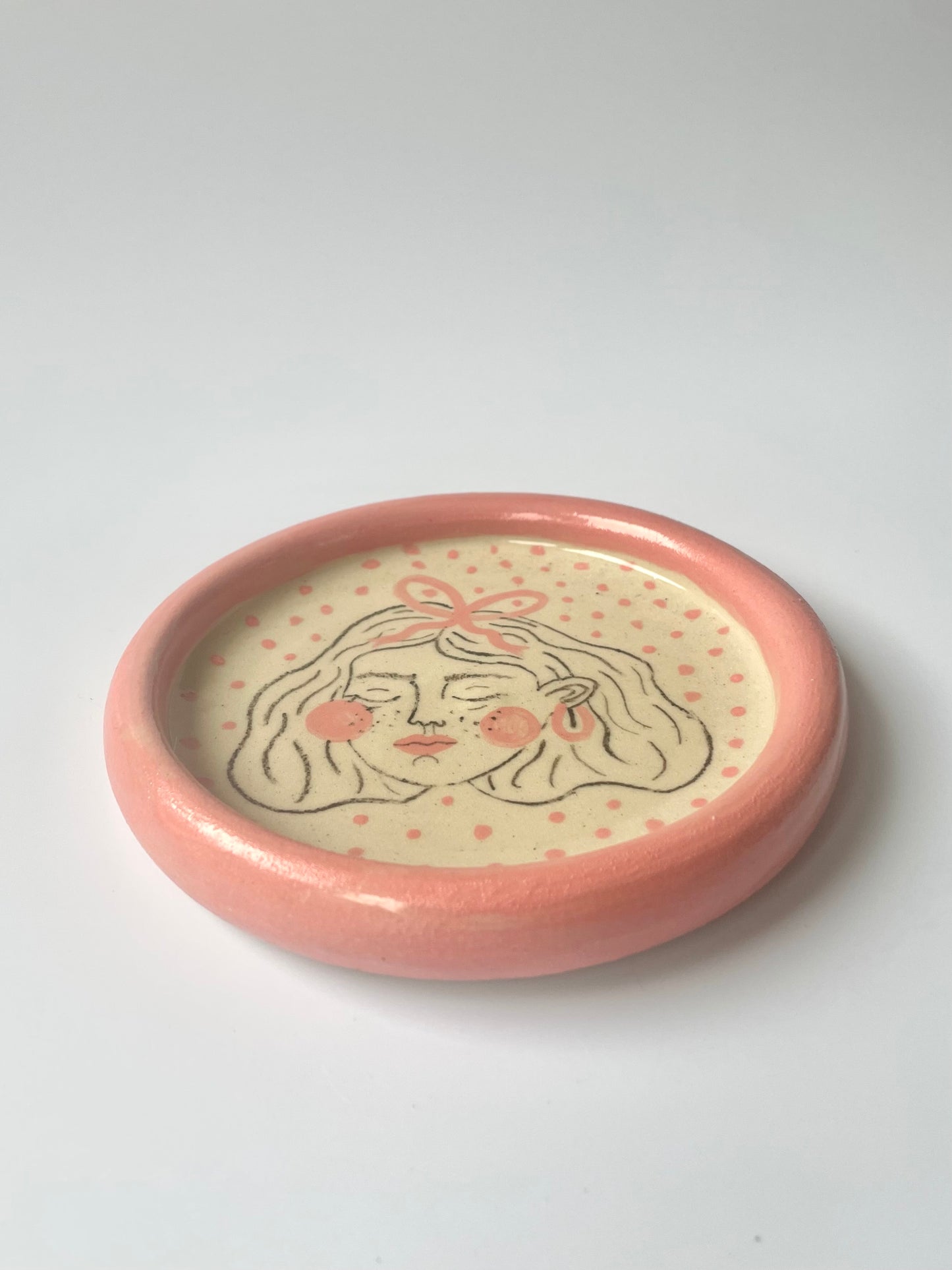 Pink Illustrated Plate | Small | Seconds (-20%)