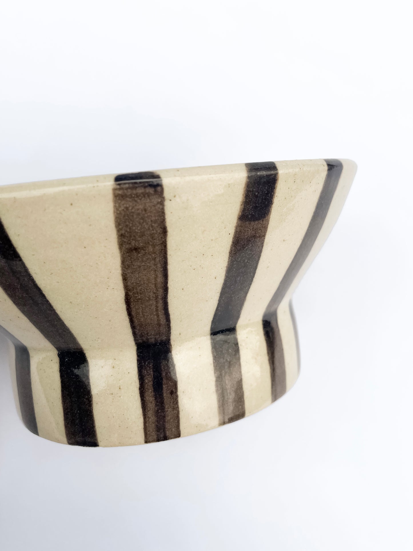 Thick Black Stripe Bowl | Medium