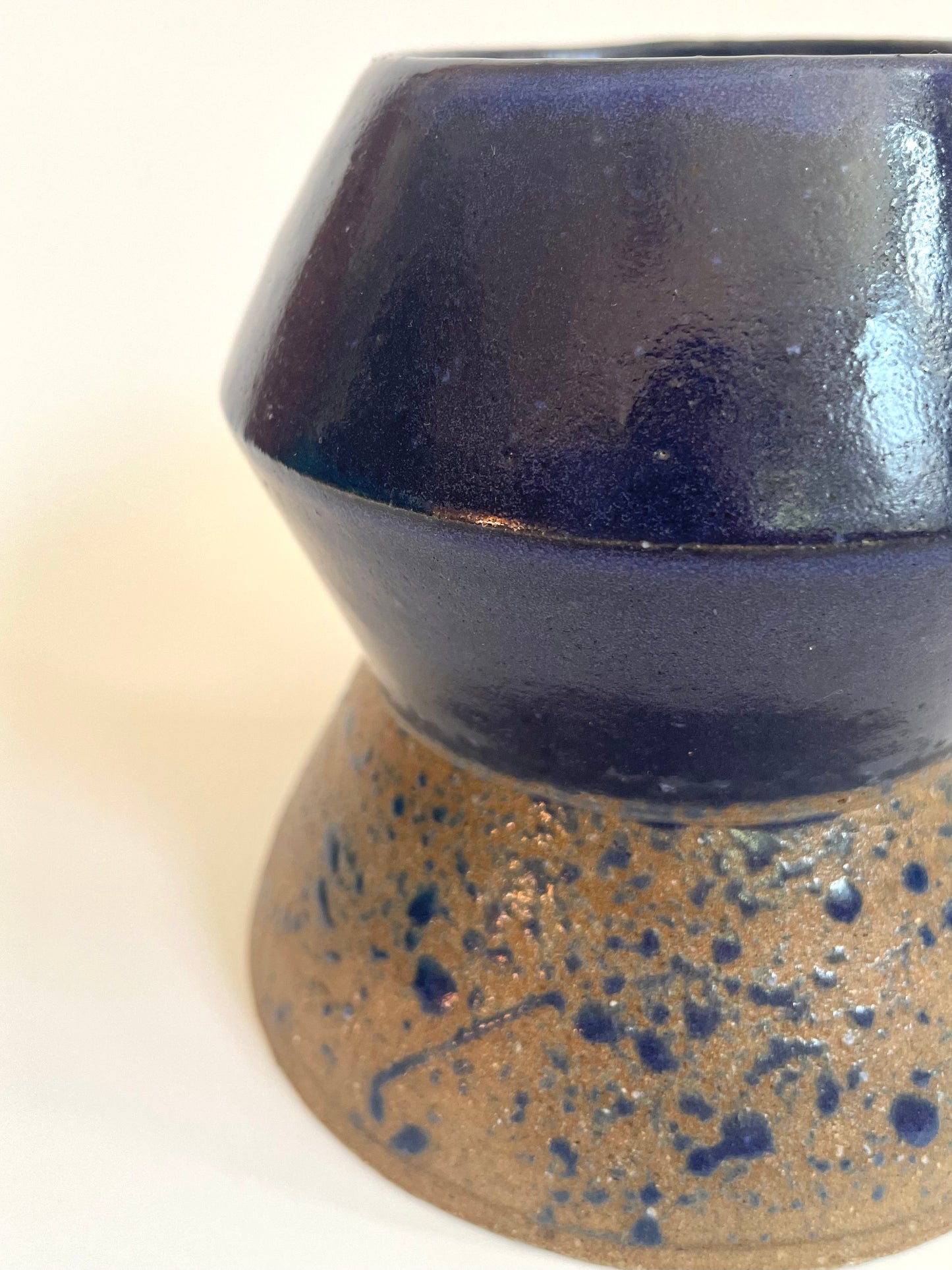 Half-Glazed Angular Vase | Medium | Oldies (-40%)