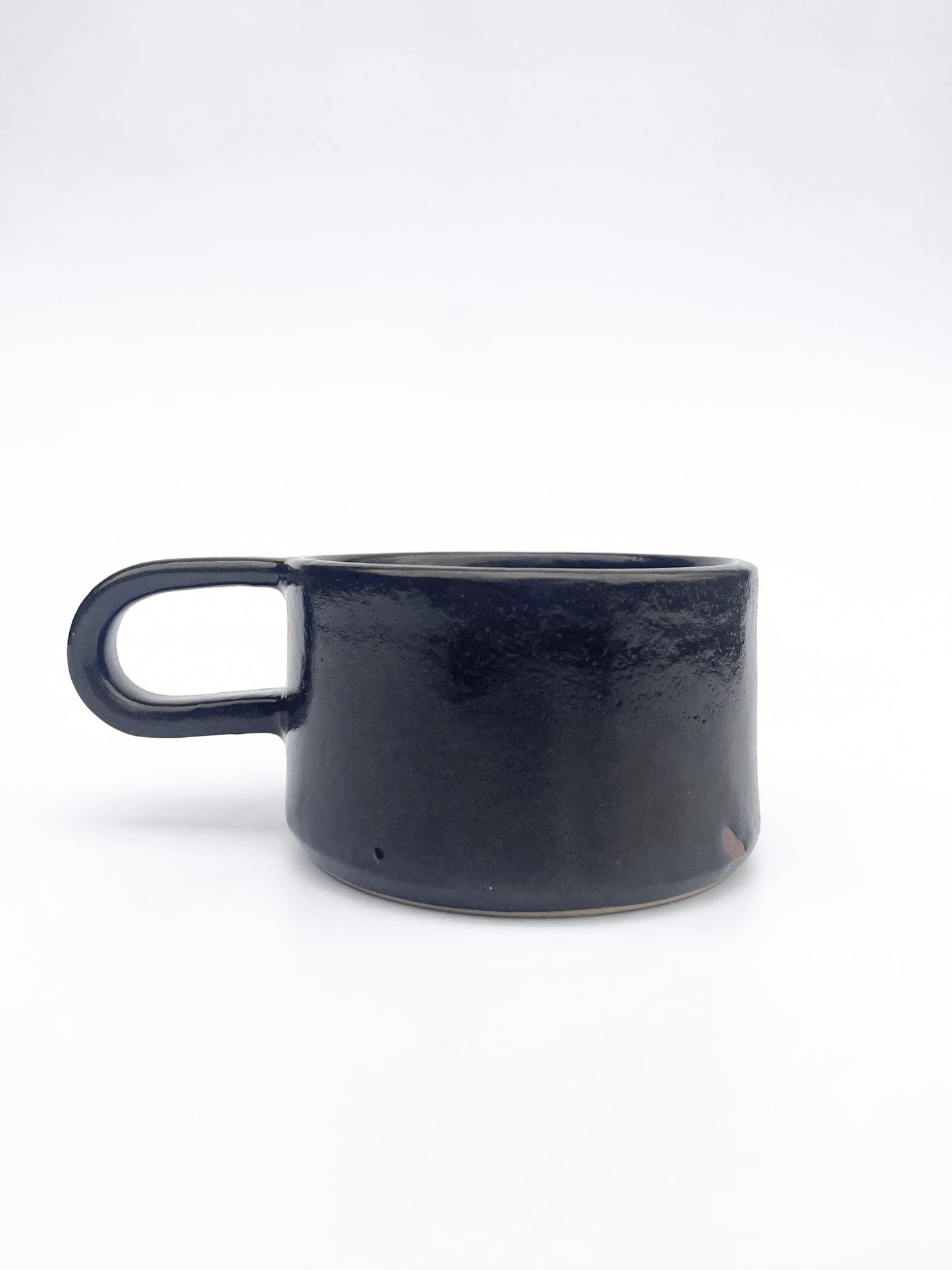 Wide Black Mug with a Handle | Medium (200 ml) | Seconds (-30%)